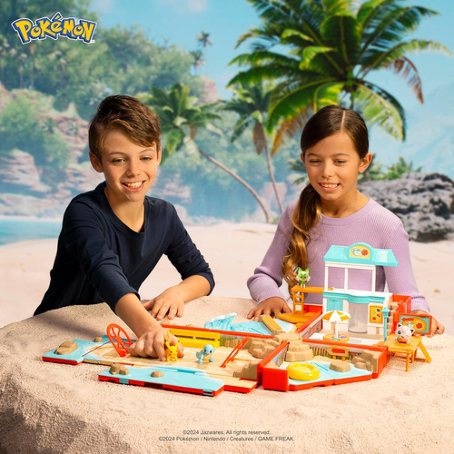 Set De Juego Pokémon Carry Case Beach Battle - Transferencia