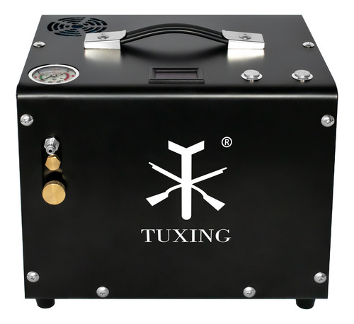 Tuxing Compresor De Aire Pcp 4500psi Y 300bar Incorporado Color Negro Fase Eléctrica Monofásica TXET062-1 Negro 127V