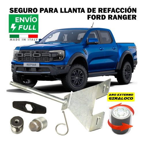 Ford Ranger Ft126  Kit Llanta Refaccion  - Antirrobo