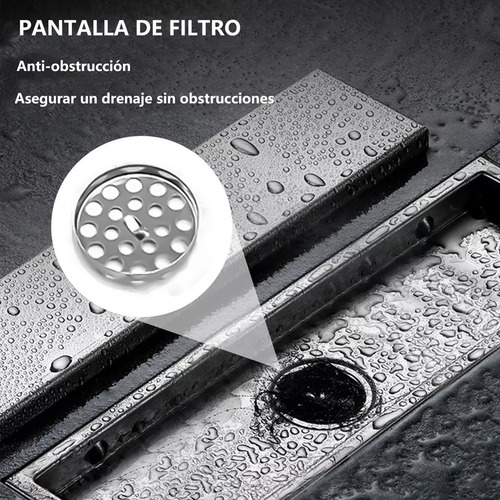 Filtro Largo Invisible De Acero Inoxidable Antiolor 10*30