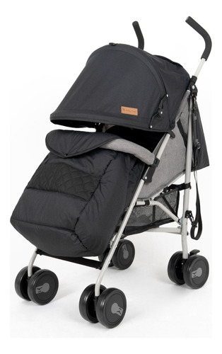 Coche Baston Para Bebe + Cubrepie Reclinable Sammy Bh Blue