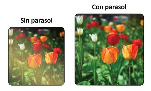 Parasol De Goma Colapsible Profesional Para Lentes 72mm