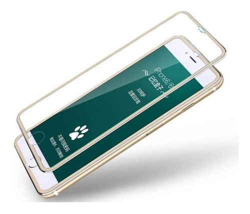  Vidrio 3d Templado Borde Metal iPhone 6/7/8 Plus/ X Xs Max