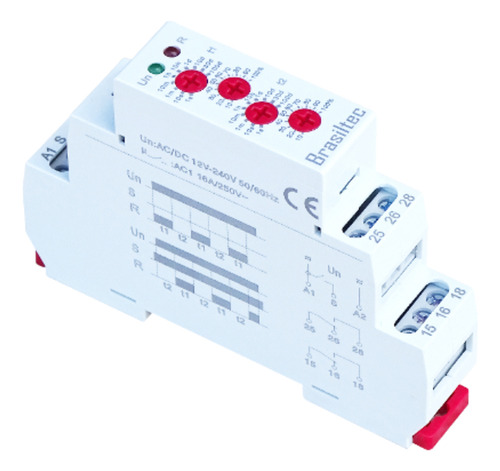 Kit C/ 4 Rele De Tempo Ciclico Configuravel 12 Ate 240v