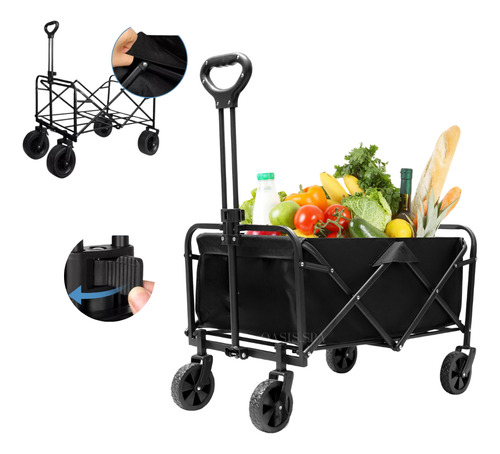 Carrito Para Compras Plegable Ideal Para El Camping Y Picnic