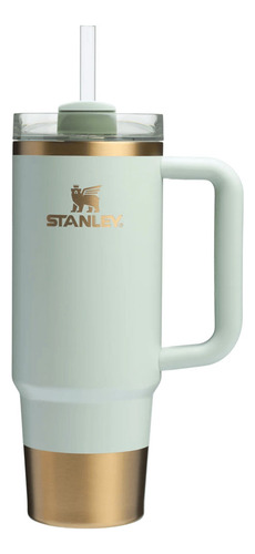 Vaso Stanley Quencher H2.0 887 Ml Edición Limitada Gilded Celadon