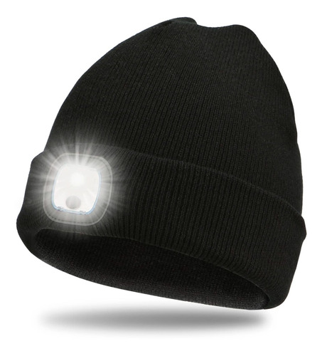 Jjtgs Gorro Unisex Con Luz Para Hombres, Faro Led De Inviern