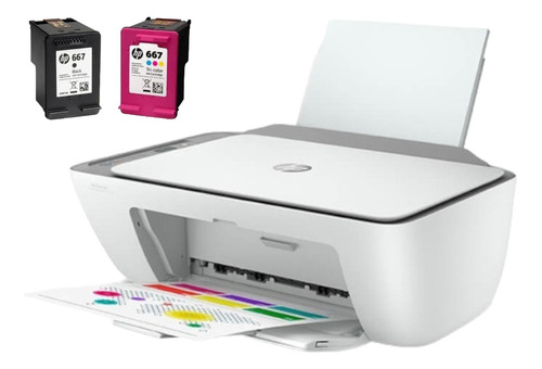 Impresora Multifunción Hp 2775 Wi Fi + Cartuchos De Inicio.