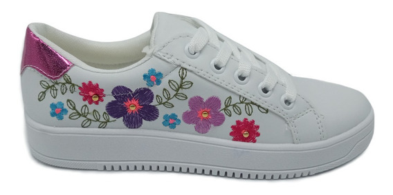 Tenis Para Mujer De Flores | MercadoLibre 📦