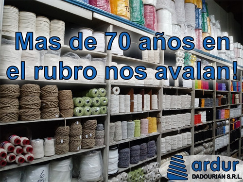 Imagen 8 de 8 de Hilo Cordon De Yute 6mm 270 Metros Ideal Macrame Artesanias