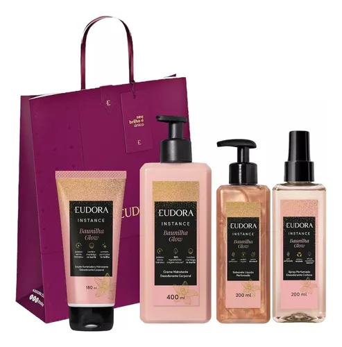 comprar Instance Baunilha Glow Presente Spray Creme Sabonete Loção