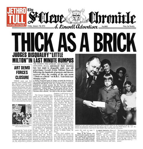 Vinilo: Jethro Tull - Thick As A Brick (50th Anniversary Ed)