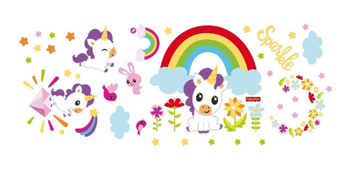 Vinilo Decorativo Unicornio Fisher Price  Contact Home