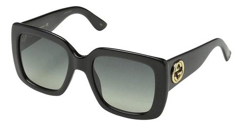 Anteojos de sol Gucci GG0141S armazón negro y lente gris