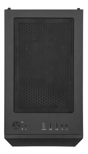 Gabinete Silverstone M-atx Fara H1 Mb-g Vidrio Mesh Frontal Color Negro