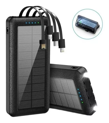 Cargador Portátil Power Bank Solar Cargador Celular 20000mah