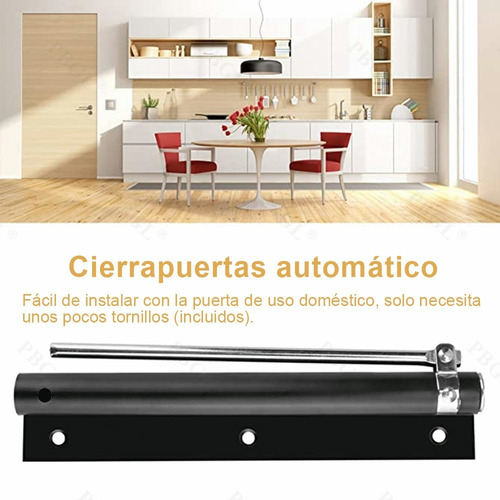 Imagen 7 de 8 de Cierrapuertas Automático Con Resorte De Acero Inoxidable