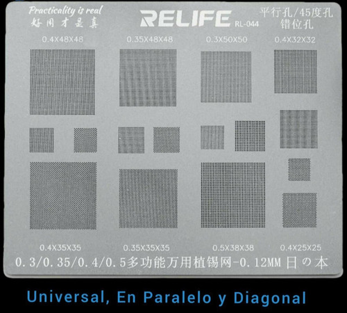 6003sre Stencil Universal Relife Ri -044 