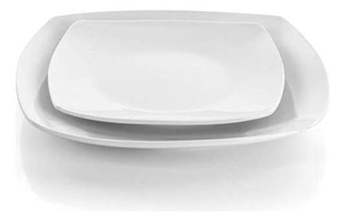 Vajilla De Porcelana Blanca Elama, 18 Piezas, Newman