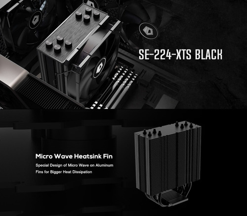 Cooler Cpu Id-cooling Se-224-xts Intel Amd 220w Tdp Negro !