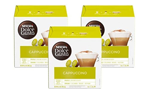 Nescafe Dolce Gusto Cpsulas De Caf, Capuchino, 16 Cpsulas, P