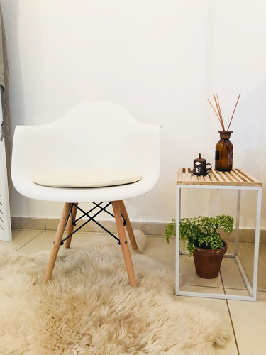 Almohadón Sillon Eames Lienzo Pack 4 Unid Espuma 3cm