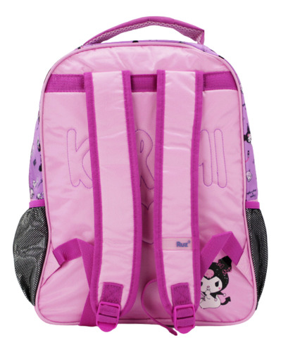 Mochila Escolar Primaria Kuromi De Ruz Lavanda Kuromi