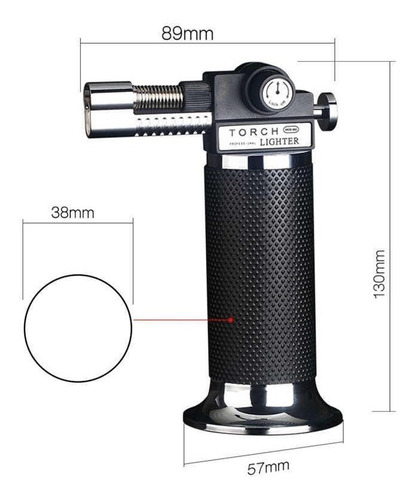 Imagen 3 de 4 de Mini Soplete+gas Butano De Precision Alta Temperatura Soldar