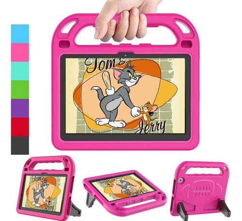 Funda Niños Para Amazon Hd 8 / 8 Plus Rosa Anti Impactos