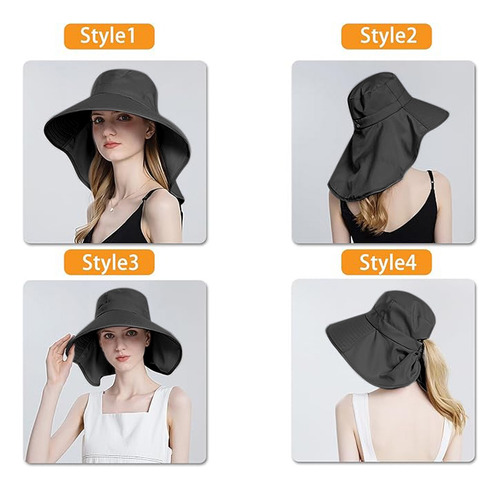 Sombrero Para Sol Gorras Mujer Playa Visera Protección Uv