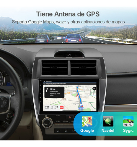 Estéreo Carplay 2+32gb Para Toyota Camry 2012-2014 Gps Wifi