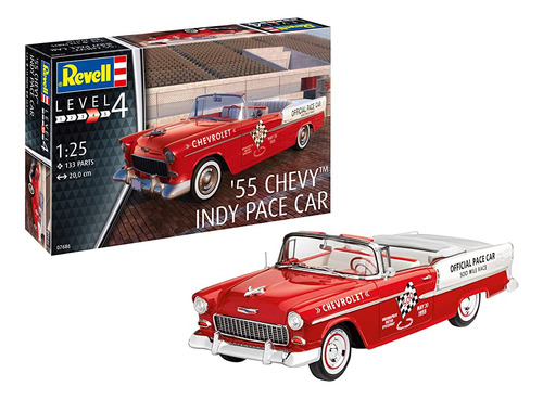 Revell Gmbh Revell 07686 7686 1:24 '55 Chevy Indy Pace Car P