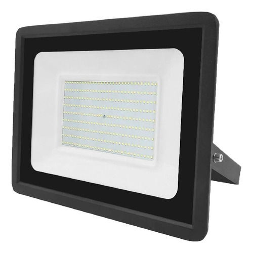 Reflector Proyector Led 200w Luz Día Fría Blanca Intemperie Carcasa Negro