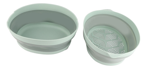 Cesto De Drenagem De Camada Dupla, Design Separado, Dobrável