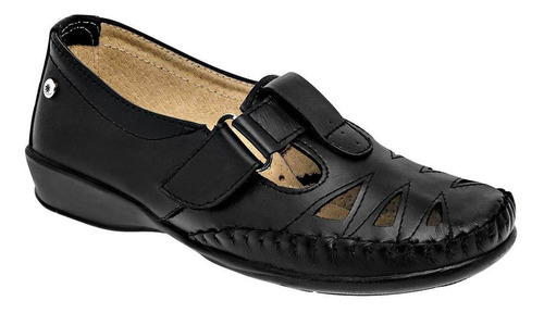 Mora Confort Mujer Zapato Confort Piel Negro. Cod 102288-1
