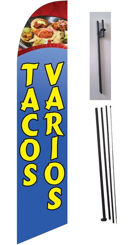 Tacos Varios # 51b S Bandera Publicitaria 4.2 M