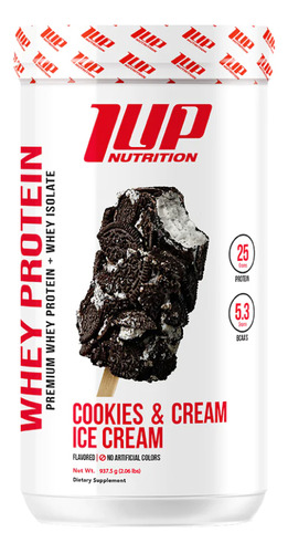 Whey Protein 2lbs - 1up Sabor Cookis And Cream Ice Cream