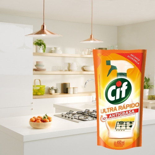 Cif Antigrasa Ultra Rápido Repuesto 450ml