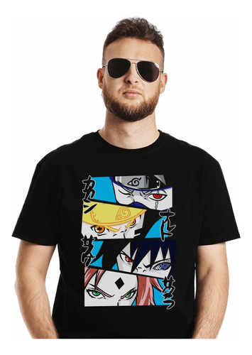 Polera Naruto Equipo Kakashi Sensei Anime Impresión Directa