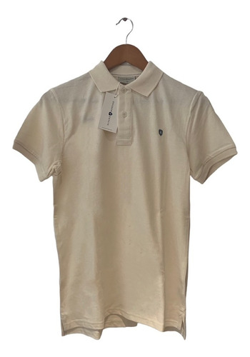 Playera Polo Marca Álvaro Moreno Hombre Beige Medida Xs