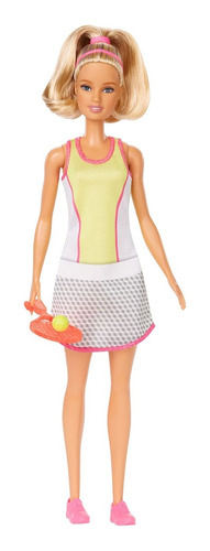 Barbie Quiero Ser Tenista Muñeca Con Accesorios Mattel Fjb11