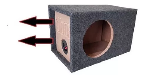 1x8p Para Woofer De 8 Pulgadas Mdf Porteado