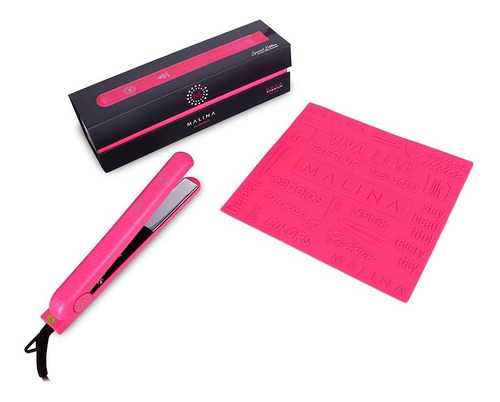 Plancha De Pelo Malina Titanium Nova Rosa