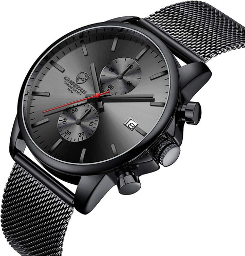 Hora De Oro Reloj Para Hombre Moda Deporte Cuarzo Analogi...