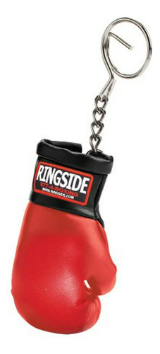 Llavero De Guante De Boxeo Ringside (rojo - Negro).