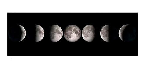 Imagen 1 de 8 de Cuadros Fase Lunar Canvas Consulte Otros Modelos 30x90