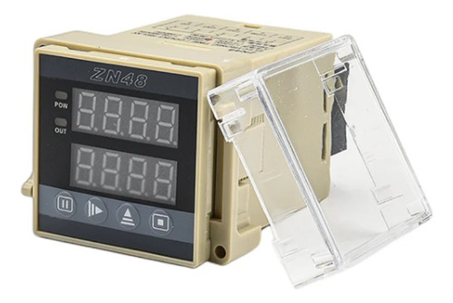 Contador Digital Industrial Timer Model Ac110v Relay Pulsos Beige
