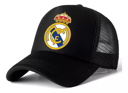 Gorra Real Madrid 2022/23 Blanca y Negra - Adulto - con Rejilla Transpirable