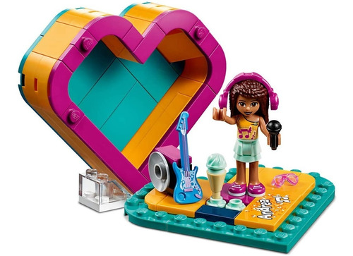 Juego Construcción  Lego Amigos Andrea 41354 Caja De Corazón