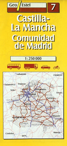 Castilla-la Mancha, (comunidad De Madrid) 1:250.000, 1 Cm=2